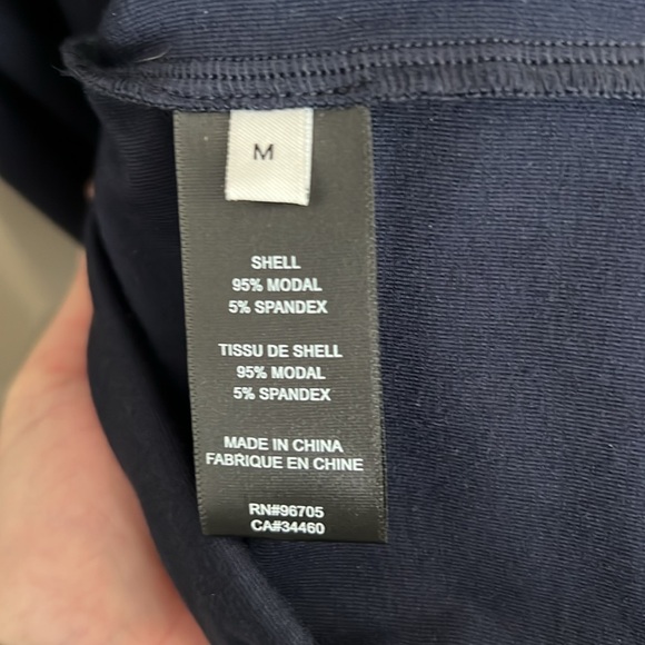 Rebecca Taylor Navy Blue Modal Blend Twist Front Dress | NWT Size M - Picture 10 of 11